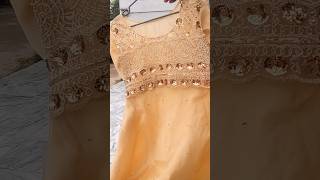 golden fensi maksi stylishfashion embroiderydressdesign fensi [upl. by Ayocat]