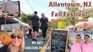 Allentown NJ Fall Festival plus breakfast at Woodys Towne Cafe What a day fallfestival [upl. by Norud]