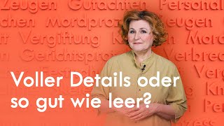 Was steht bei einem Mordprozess im Gerichtsprotokoll  ZEIT Verbrechen mit Sabine Rückert [upl. by Ardnazxela]