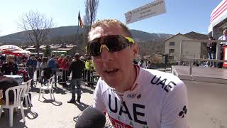 Dan Martin  Interview at the start  Stage 4  Volta a Catalunya 2019 [upl. by Gavra]