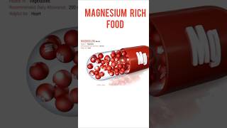 Magnesium rich food sources bonehealth hearthealth healthyfood healthyliving magnesium shorts [upl. by Ecneps]