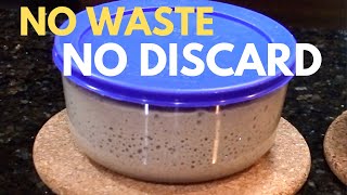 How to make EASIER and FASTER SOURDOUGH STARTER with NO DISCARD and NO WASTE [upl. by Clayborn267]