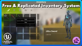 Free Replicated Inventory System by 3sgamestudio Unreal Engine 5 [upl. by Heyward]