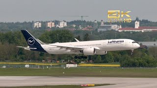 Airbus A350941 from Lufthansa DAIVA arrival at Munich Airport MUC EDDM [upl. by Rashidi]