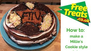 How to make a Millies Cookie style Cake  FreeTreats TV [upl. by Mellisent]