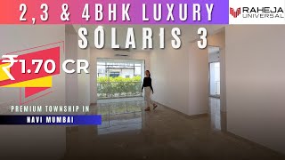 Raheja Solaris 234 BHK at Juinagar  Navi Mumbais Biggest Township  District Vashi Price [upl. by Estella972]