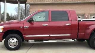 2007 DODGE RAM 3500 LARAMIE 4X4 MEGACAB 6 7L CUMMINS DIESEL FOR SALE SEE WWW SUNSETMILAN COM [upl. by Alisen545]