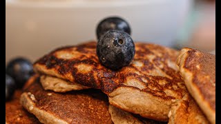 Pancakes aux flocons d’avoine et banane facile et healthy [upl. by Lodovico788]