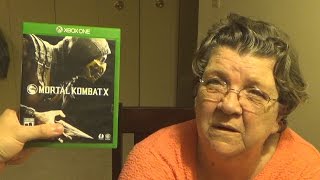 Grandma Plays Mortal Kombat X Fatalities [upl. by Herates]