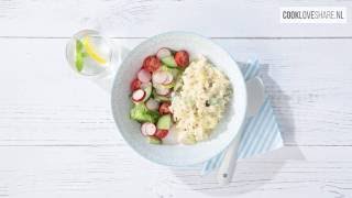 Risotto met courgette en bleekselderij  CookLoveShare [upl. by Sgninnej]