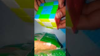 How to make chequerboard pattern on 4 by 4 Rubiks cube shorts [upl. by Petrina]