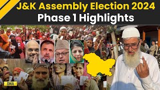 Jammu Kashmir Assembly Election 2024 Phase 1 Highlights What Happened In First phase In JampK Polls [upl. by Cocks]