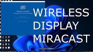 How to run Windows 11 miracast wireless display [upl. by Akire492]