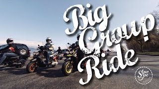 Big Group Ride hosted Slow Joe Scooter Club [upl. by Aihsad]