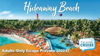 Hideaway Beach Preview  Perfect Day at CocoCay 2024 [upl. by Anival]