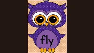 Master Dolch First Grade Sight Words Set 4 Purple Owl Flashcards  Fall Sight Words Practice [upl. by Voletta]