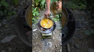 Outdoor Cooking In Jamaica  Jamaican Curry Beef  Rice jamaica offgrid outdoorcooking shorts [upl. by Arihay421]