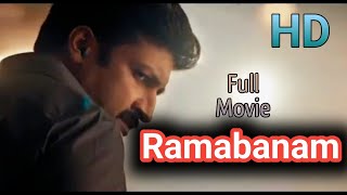 Ramabanam hindi full movie  Gopichand  full movie l Hindi hd [upl. by Angelia]