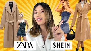 SHEIN x ZARA Roupas da ZARA na SHEIN pela METADE do PREÇO EPISÓDIO 52 [upl. by Esened993]