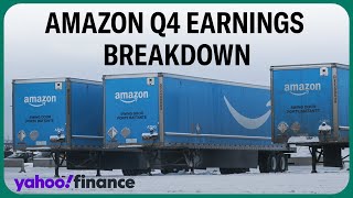 Amazon stock jumps after Q4 earnings top estimates [upl. by Virgie]