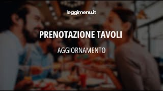 Tutorial  Prenotazione Tavoli impostazione nuove fasce orarie [upl. by Nevile]