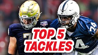 Top 5 Offensive Tackles Ahead Of The 2023 College Football Season [upl. by Tripp]