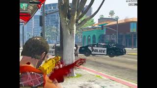 GTA 5 LSPD Vs Trevor 720p Vespucci Canals Vespucci Los Santos [upl. by Normac]