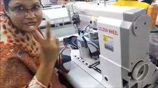 How Sport Shoes are Made  Shoe Making Machines  Shoe Upper Stitching Machine [upl. by Ahcsat]