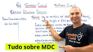 RÁPIDO E FÁCIL  MÁXIMO DIVISOR COMUM  MDC [upl. by Hahsi]