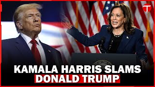 quotWe are done with itquot Kamala Harris Urges Voters to Move Beyond Trump  US Elections [upl. by Goggin6]