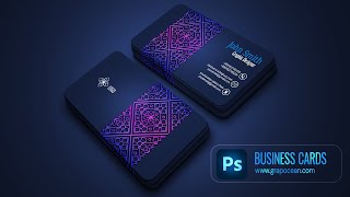 Mastering Business Card Design A StepbyStep Guide Using Photoshop [upl. by Jos]