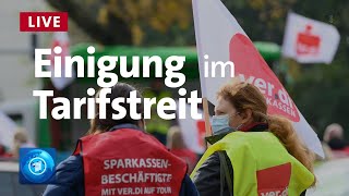 Pressekonferenz zur Einigung im Tarifstreit [upl. by Alek]