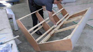 Korean Sofa Factory How to Low Cost High Quality Sofa Making  Building a Threeseat Sofa [upl. by Iphigeniah]