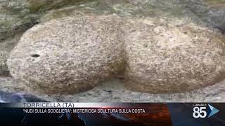 18 Dicembre 2019 Torricella Ta Nudi sulla scogliera Misteriosa scultura sulla costa [upl. by Aholah641]