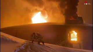 MotorradMuseum am Timmelsjoch in Flammen [upl. by Aldric]