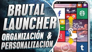 Nuevo Brutal Launcher SQUARE HOME para Android Personalización mas Organizada y buenos efectos 2022 [upl. by Brouwer]