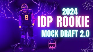 3Round IDP Rookie Mock Draft 20 [upl. by Philips]