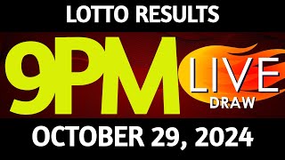 Lotto Result Today 900 pm draw October 29 2024 Tuesday PCSO LIVE [upl. by Yerocaj674]