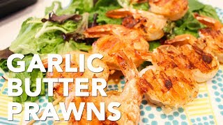 Easy Garlic Butter Prawns Recipe on the OptiGrill  Gastroforkca [upl. by Attaynek]