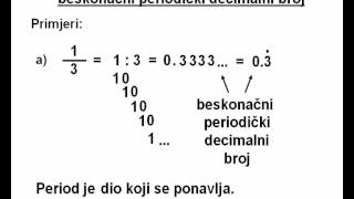 Pretvaranje razlomka u beskonačni periodički decimalni broj cjelina Racionalni brojevi7r [upl. by Hamforrd]