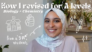 HOW TO REVISE FOR A LEVELS  Biology  Chemistry edition tips from a 3 A student  TOP TIPS [upl. by Assen]