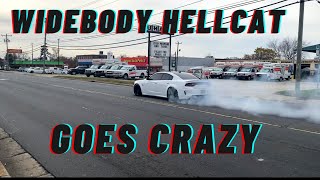 2020 hellcat widebody charger goes crazy with a flyby  MUST WATCH [upl. by Dduj]