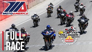 MotoAmerica Mission King of the Baggers Race at Laguna Seca 2022 [upl. by Thgiled]