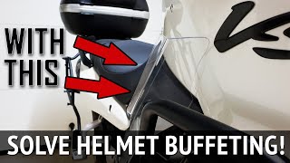 Fix helmet buffeting on motorcycle with Leg Wind Deflectors [upl. by Eednyl907]