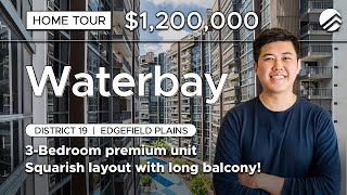 Waterbay Executive Condo 3Bedroom with Long Balcony Home Tour in D19  Sold by PLB Marc Chan [upl. by Tennies997]