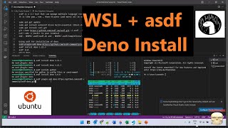 WSL Ubuntu AsdfDeno install on windows 11 using VSCode [upl. by Nic406]