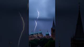 Thunderstorm in Russia weatherphenomenon storm lightning [upl. by Cleti55]