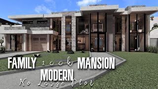 Modern Family Mansion 100k Roblox Bloxburg  No Large Plot [upl. by Anniahs]