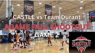 CASTLE 2029 VS Team Durant AT AGAME FALL SHOOTOUT AAU BASKETBALL [upl. by Wallack468]