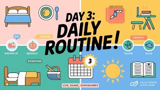 quotDay 3 of 30Day English Speaking Practice Challenge How to Talk About Your Daily Routinequot [upl. by Suzetta498]